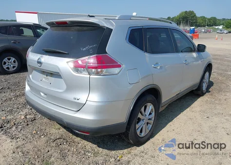 2016 Nissan Rogue Sv из США, поврежденный, VIN KNMAT2MT6GP619084